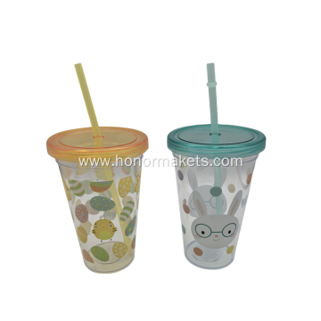700ML Easter Bottle with straw